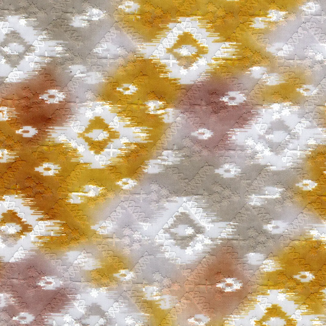 Yellow/ White Fret Pattern 